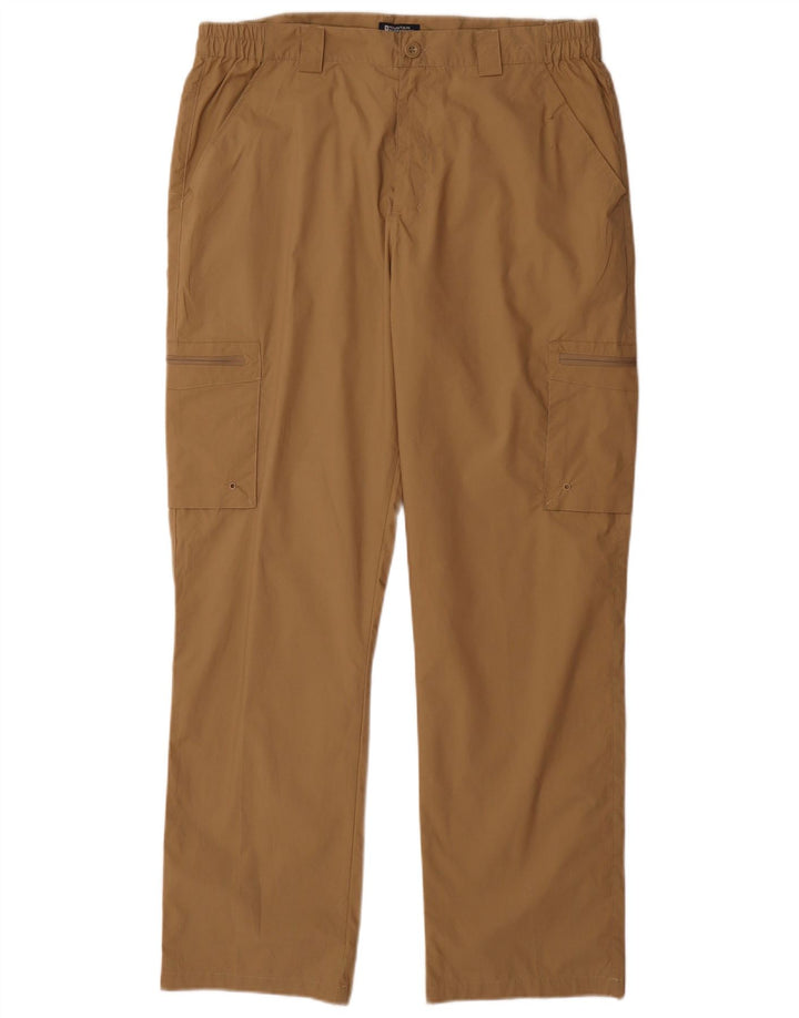 Mountain Warehouse Ανδρικό ίσιο παντελόνι Cargo W34 L33 Καφέ Πολυεστέρας