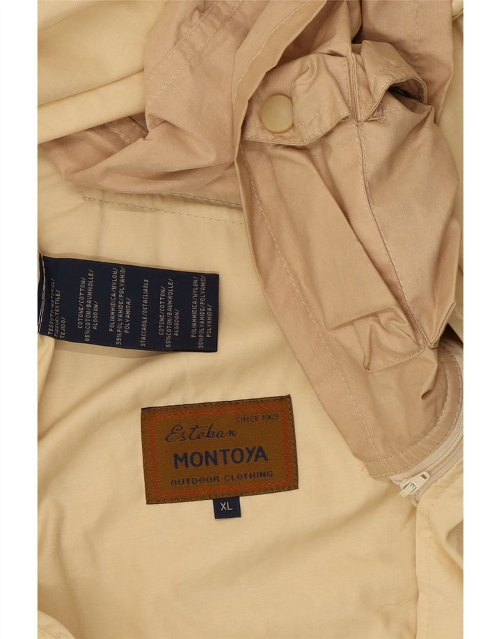 Vintage Ανδρικό Bomber Jacket UK 42 XL Beige Cotton