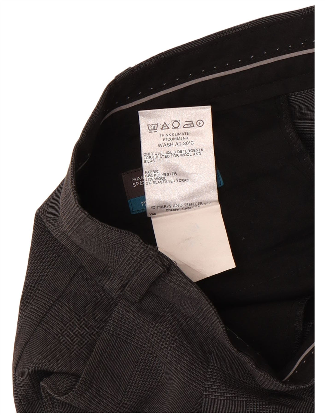 Marks & Spencer Ανδρικό παντελόνι Crop Suit W42 L26 Navy Blue