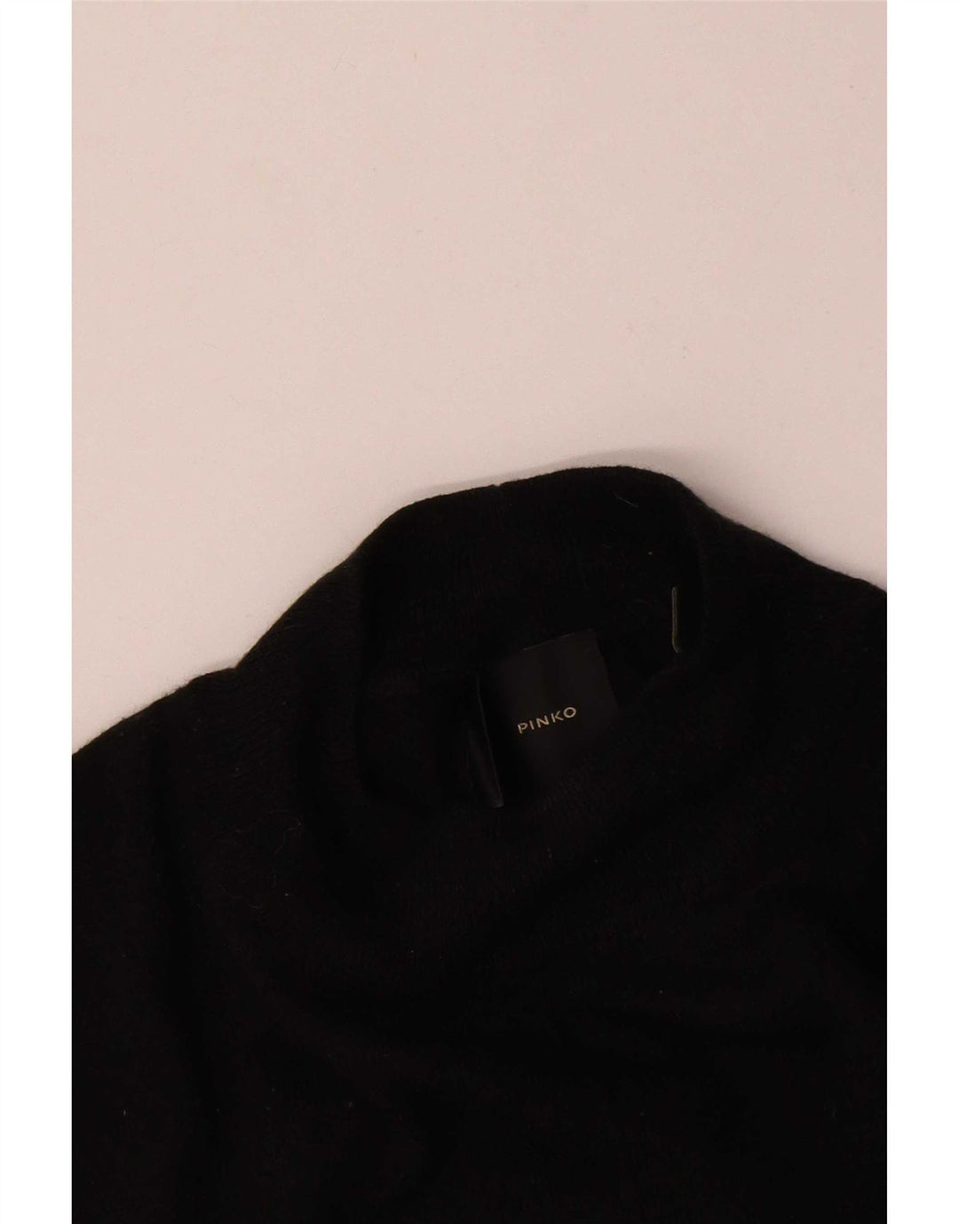 Γυναικείο πουλόβερ με λαιμό χελώνα Pinko UK 12 Medium Black Geometric
