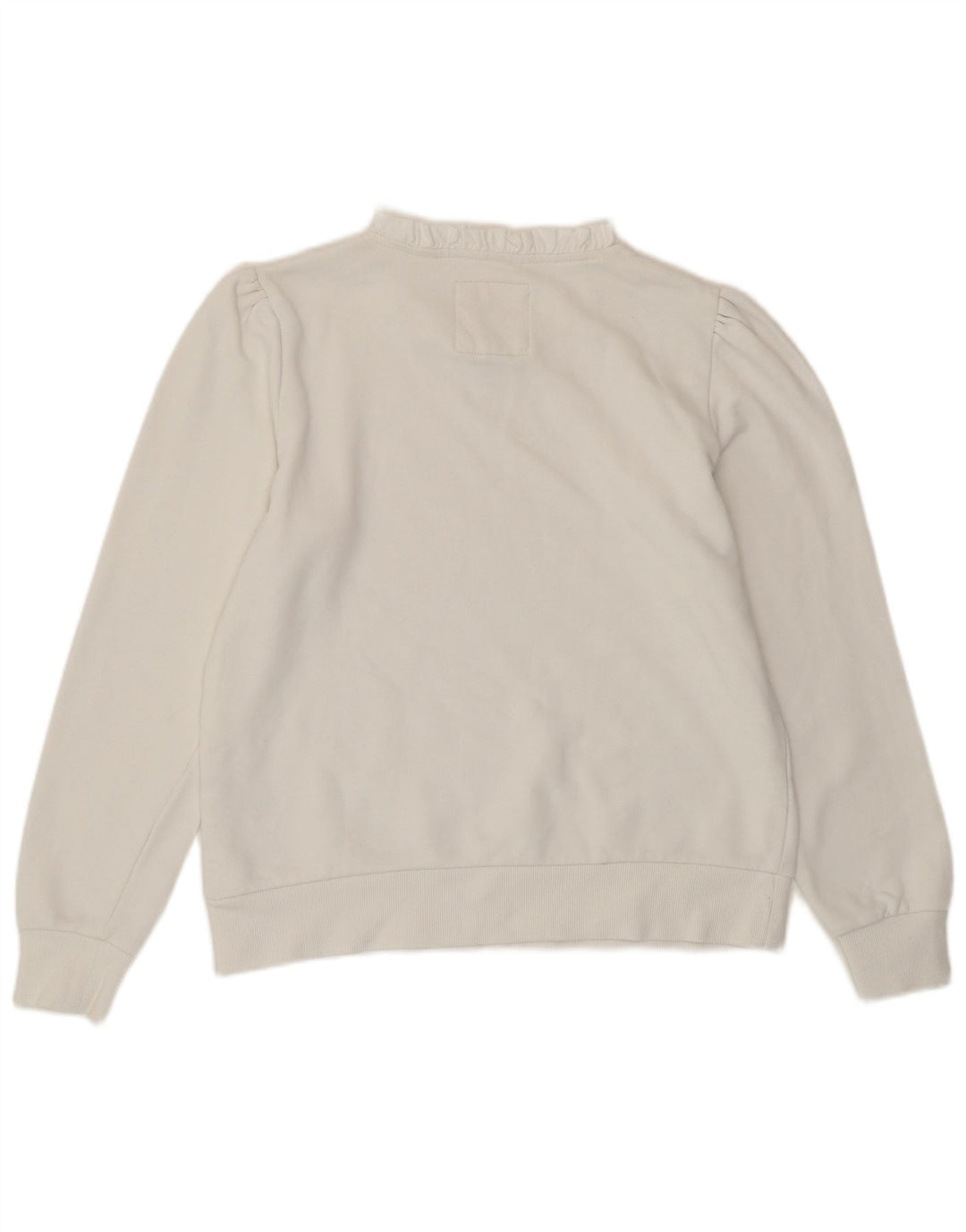 CREW CLOTHING Γυναικεία φούτερ Jumper UK 12 Μεσαίο λευκό βαμβακερό