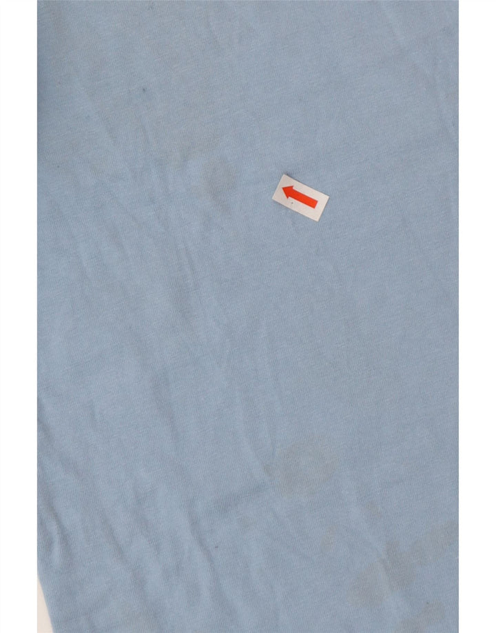 Ανδρικό T-Shirt Crew Clothing Top από μεσαίο μπλε βαμβακερό