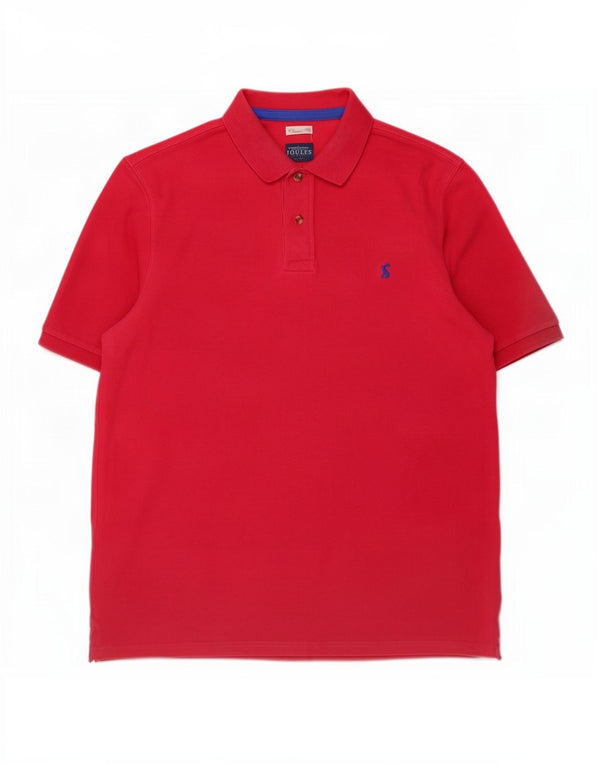Ανδρικό πουκάμισο Joules Classic Fit Polo μεγάλο ροζ βαμβακερό