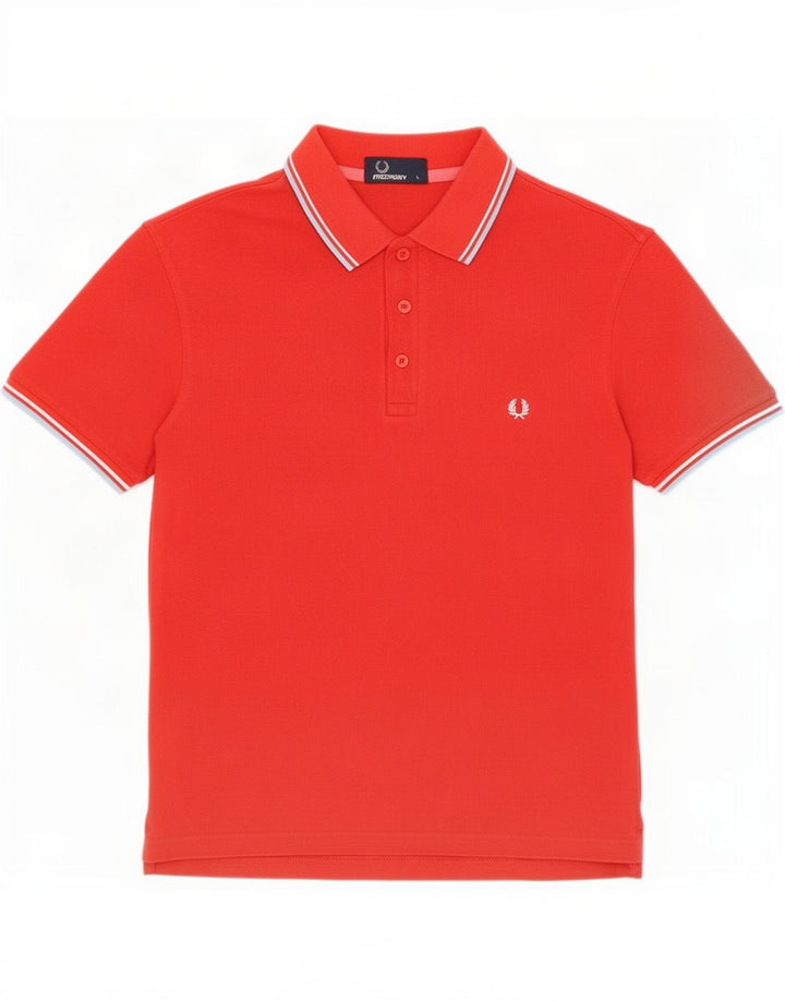 Fred Perry Ανδρικό Πόλο Μπλουζάκι μεγάλο κόκκινο βαμβακερό