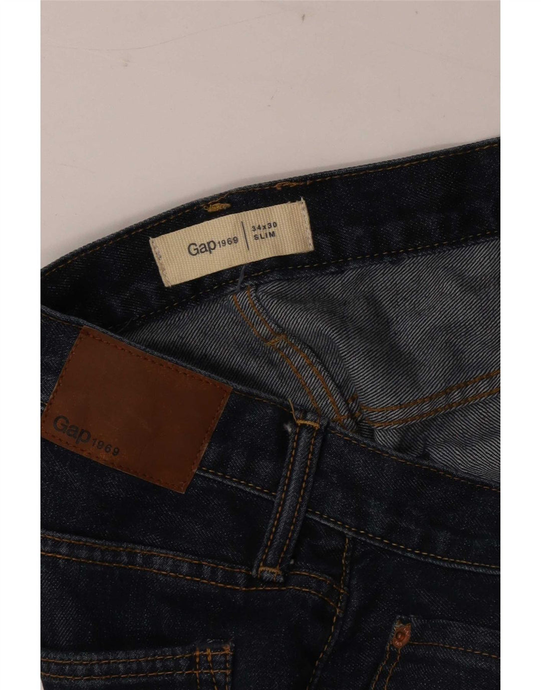 Ανδρικό τζιν Gap Slim W34 L30 Μπλε βαμβακερό