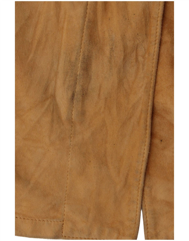 GIMO'S Γυναικείο Suede Jacket UK 12 Medium Beige