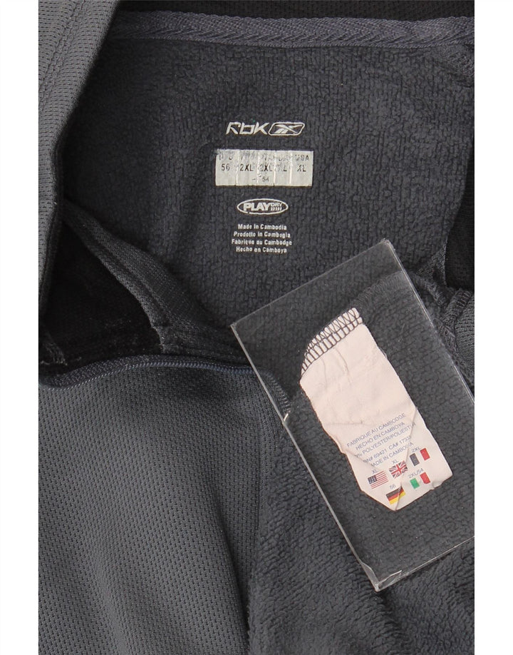 Ανδρικό φούτερ Reebok με φερμουάρ Jumper 2XL Γκρι πολυεστέρας