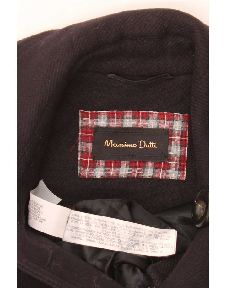 Massimo Dutti Γυναικείο στρατιωτικό διπλό παλτό UK 10 Small Navy Blue