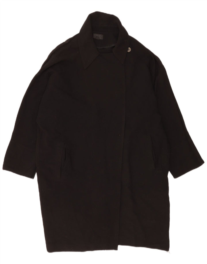 Topshop Γυναικείο Oversized Πανωφόρι UK 12 Medium Black Polyester