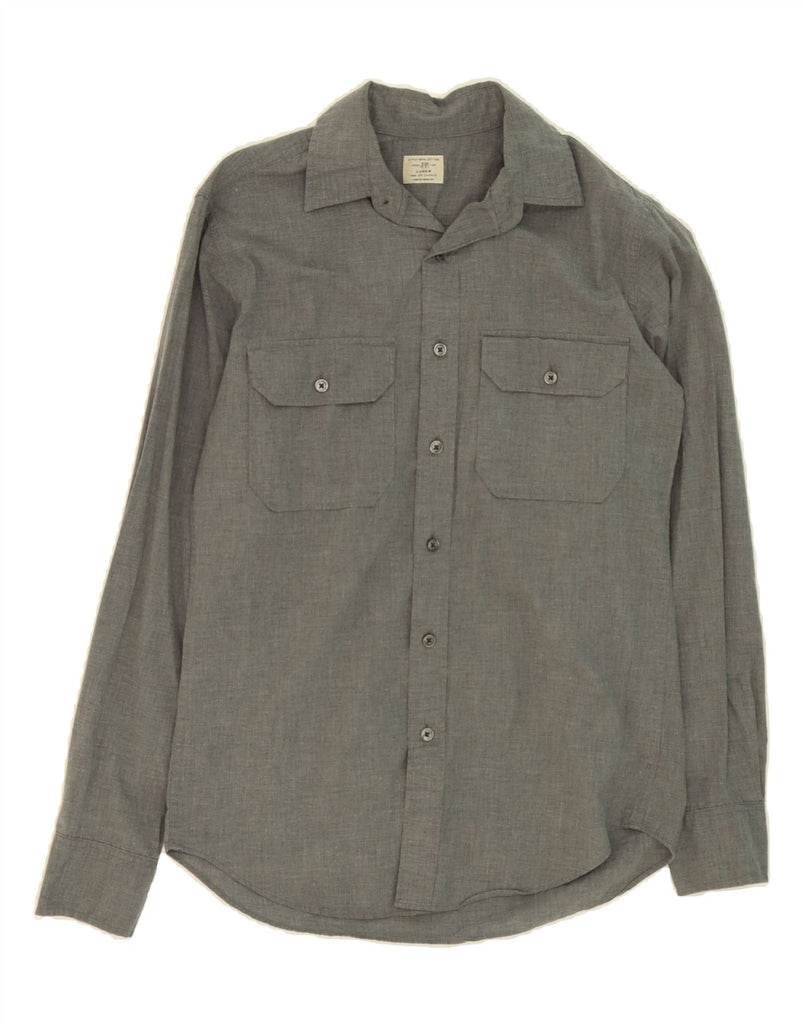 J. CREW Mens Shirt Size 13 1/2 XS Grey Cotton Vintage J. Crew and Second-Hand J. Crew from Messina Hembry 