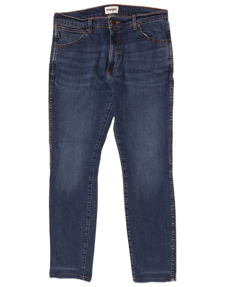 Ανδρικό τζιν Wrangler Larston Slim W33 L32 Μπλε βαμβακερό