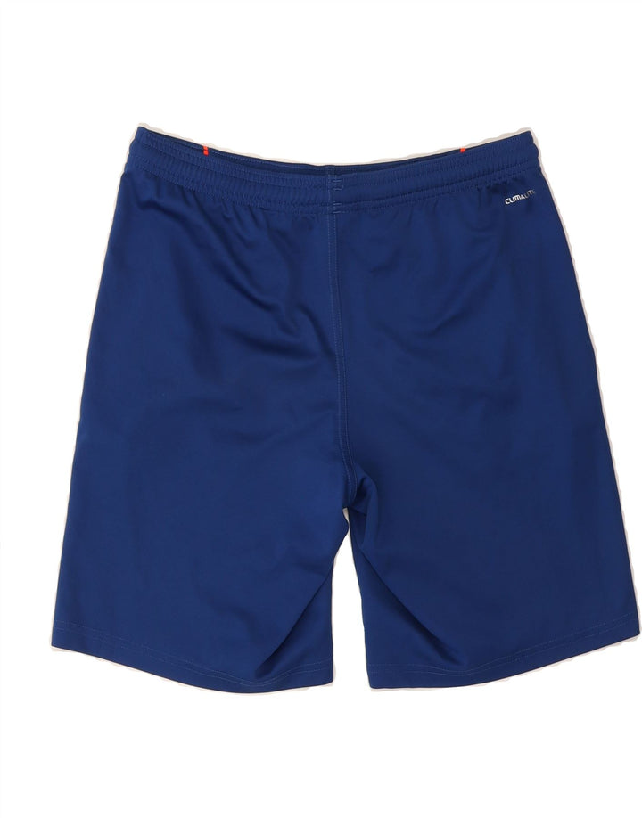 ADIDAS Boys Climalite Sport Shorts 11-12 Years  Blue Polyester Vintage Adidas and Second-Hand Adidas from Messina Hembry 