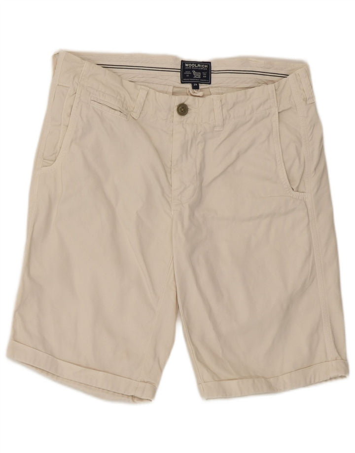 Ανδρικό σορτς Chino Woolrich W29 Μικρό σε λευκό βαμβακερό