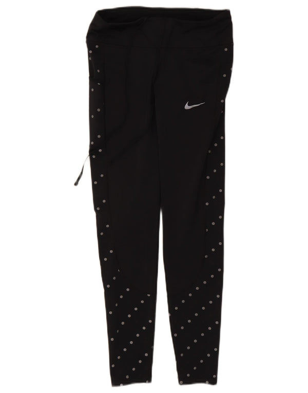Γυναικείο κολάν Nike UK 8 Μικρός πολυεστέρας με μαύρα στίγματα