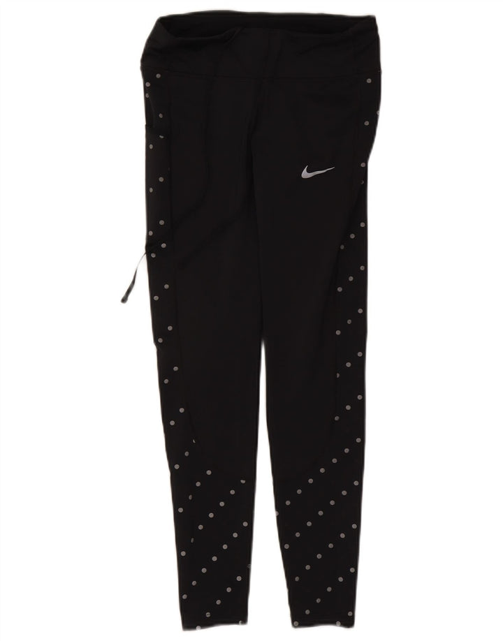 Γυναικείο κολάν Nike UK 8 Μικρός πολυεστέρας με μαύρα στίγματα