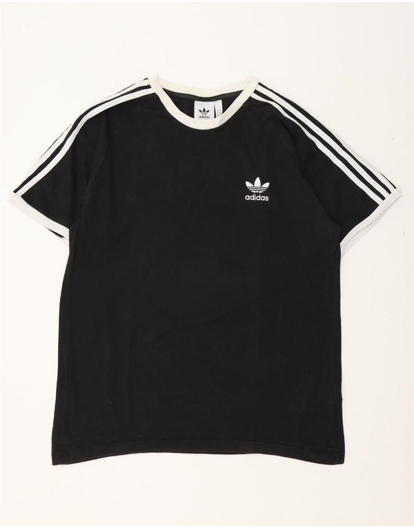 Ανδρικό T-Shirt ADIDAS Top Large Μαύρο Βαμβακερό