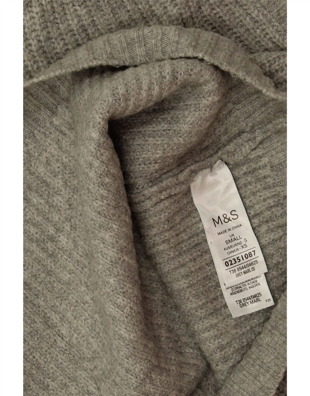 Marks & Spencer Γυναικείο γιλέκο Crop Tank Top 10 Small Grey Polyester