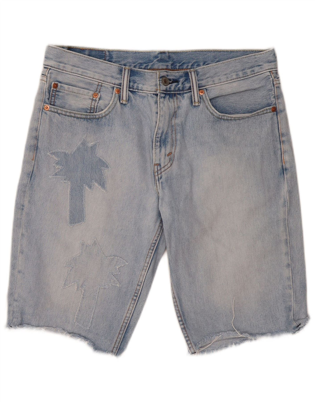 Ανδρικό γραφικό τζιν σορτς Levi's 511 W33 μεσαίο μπλε βαμβακερό