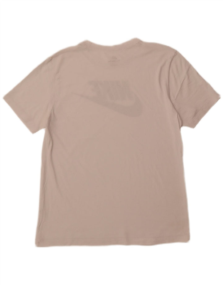 Ανδρικό γραφικό μπλουζάκι NIKE Top Large White