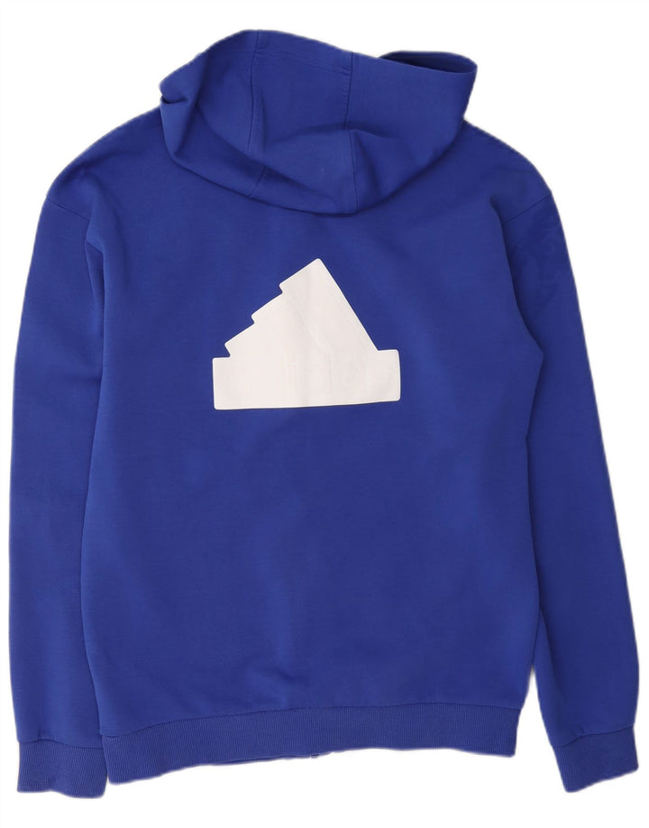 Ανδρικό πουλόβερ με κουκούλα με φερμουάρ Adidas Small Blue