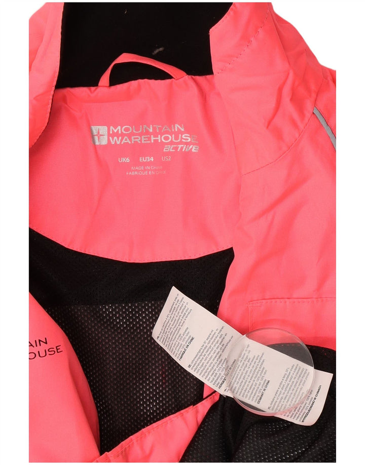 Mountain Warehouse Γυναικείο Rain Jacket UK 6 XS Pink Colourblock Polyester