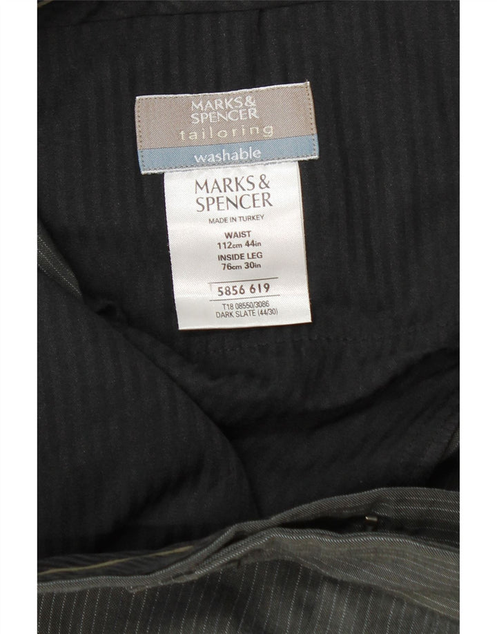 Ανδρικό ίσιο παντελόνι Marks & Spencer W44 L30 Grey Polyester