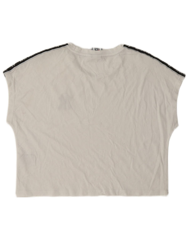 Majestic Womens New York Yankees Crop Graphic T-shirt Top 10 Small White UK