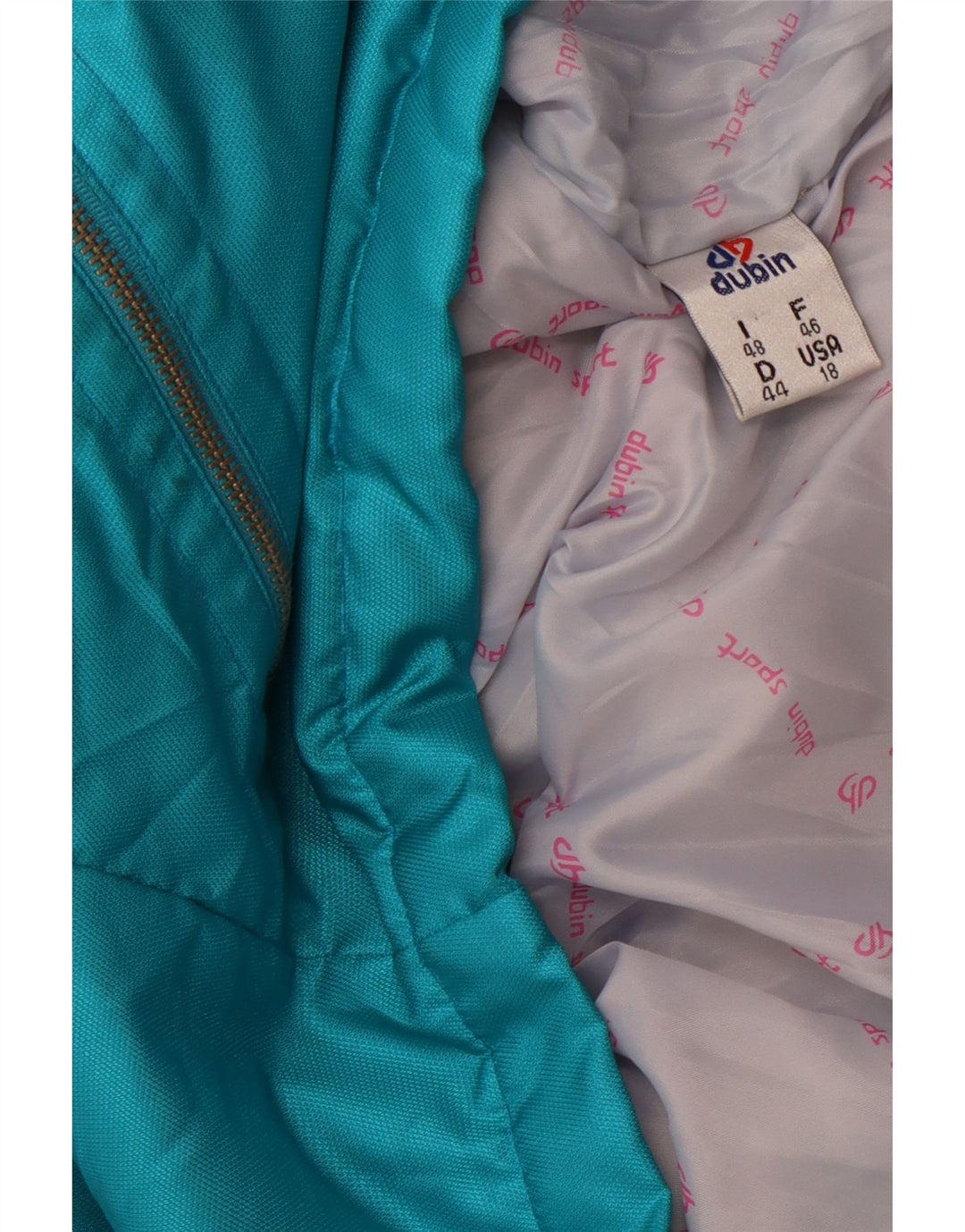 DUBIN Γυναικείο μπουφάν σκι μεγάλου μεγέθους EU 44 XL Blue Colorblock Sports