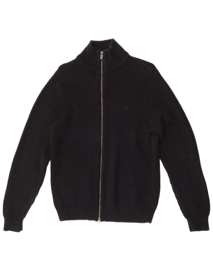 Ανδρική ζακέτα Fred Perry, μεσαίο μαύρο βαμβακερό