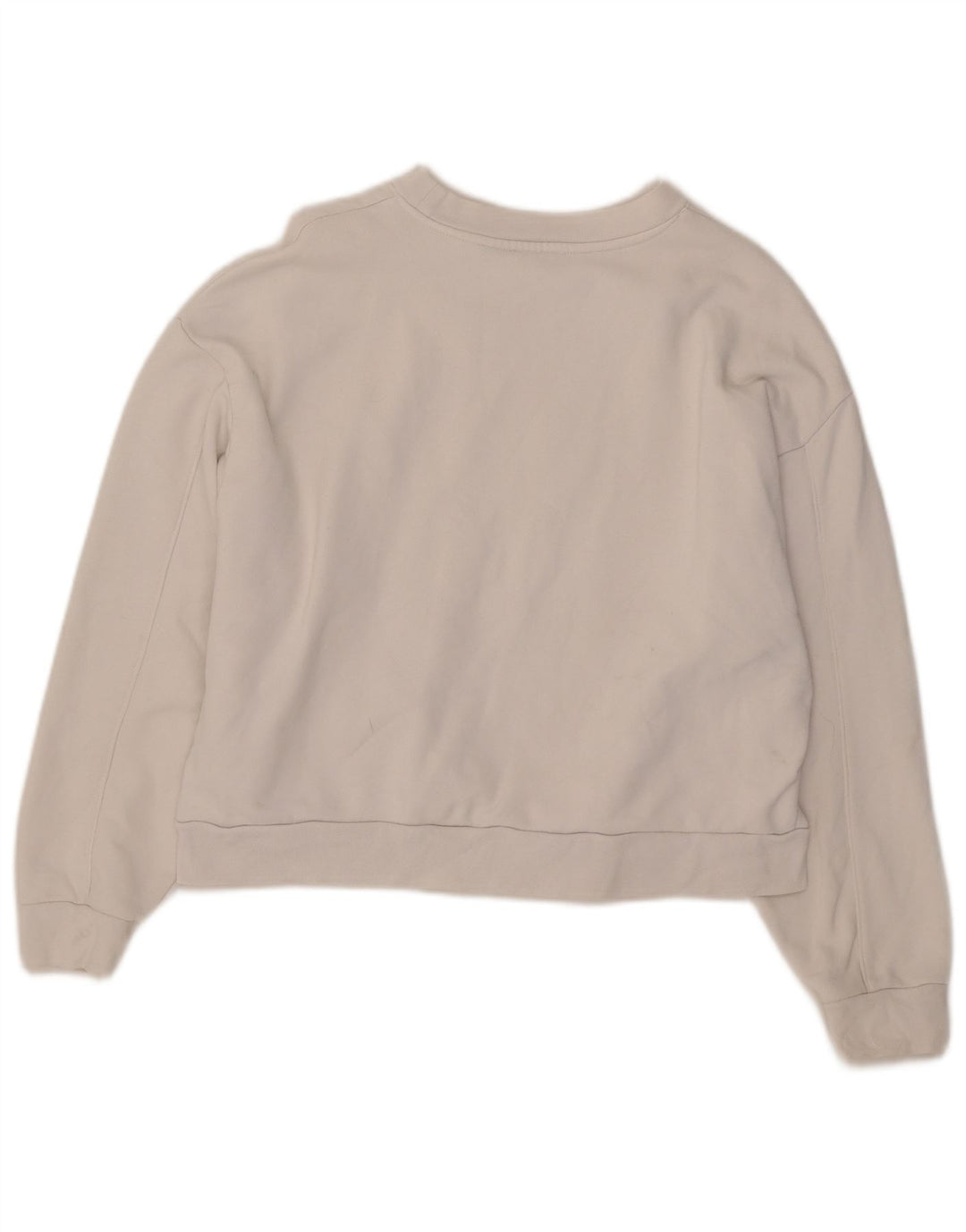 Levi's Γυναικεία Crop Graphic Φούτερ Jumper UK 10 Small White