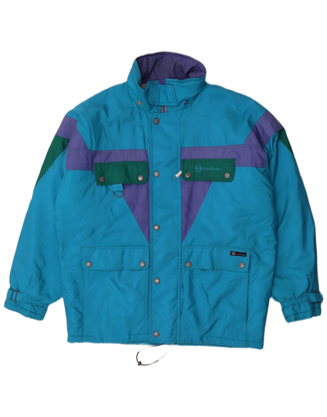 Sergio Tacchini Ανδρικό μπουφάν σκι UK 42 XL Blue Colourblock