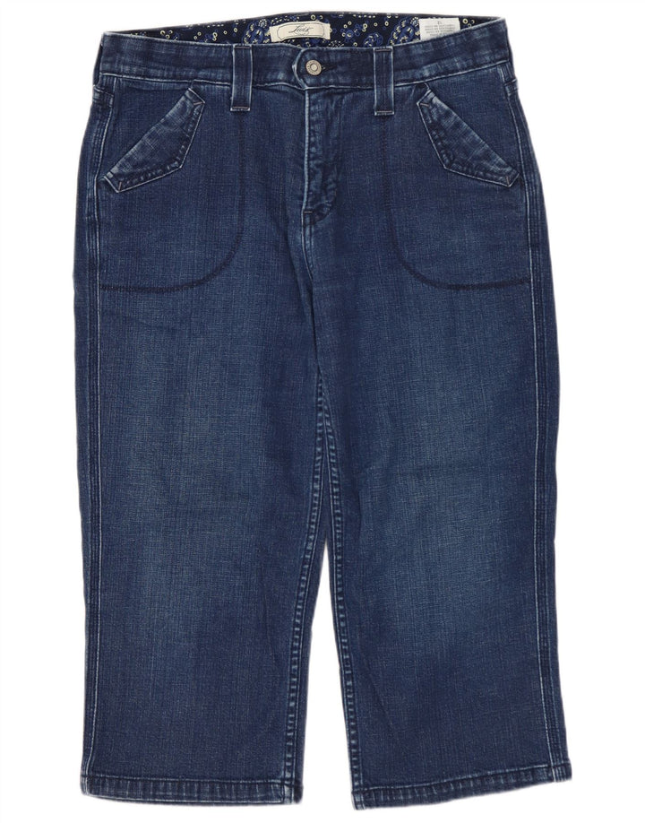 LEVI'S Γυναικείο Capri Jeans US 12 Large W32 L20 Navy Blue Cotton