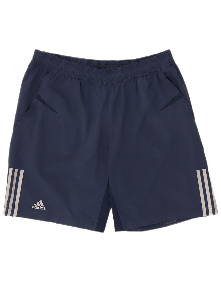 Ανδρικό αθλητικό σορτς Adidas μεγάλο μπλε ναυτικό πολυεστέρα