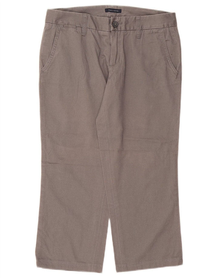 TOMMY HILFIGER Γυναικείο ίσιο κομμένο παντελόνι US 4 Small W25 L22 Grey