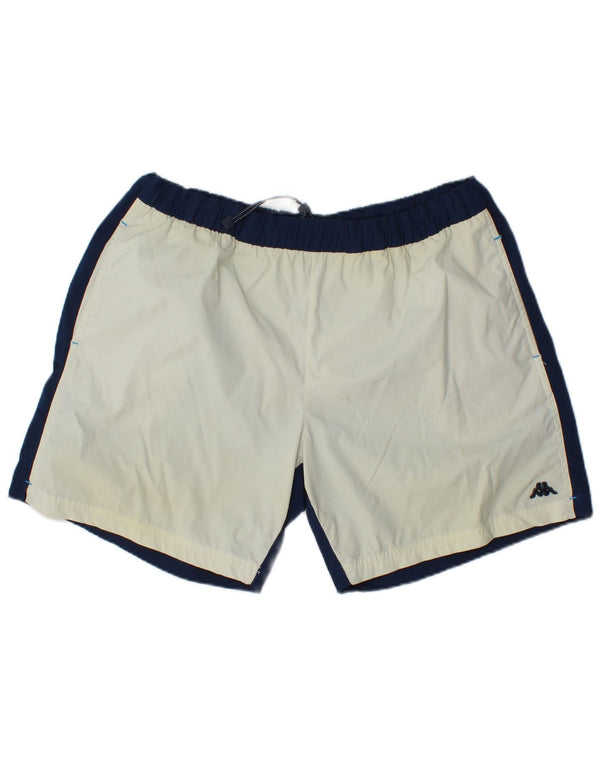 Ανδρικό αθλητικό σορτς Kappa 2XL Off White Colourblock Polyamide Sports