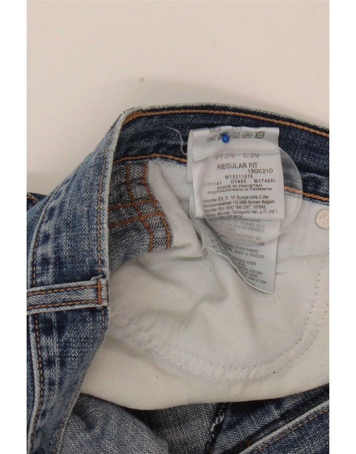 Ανδρικό τζιν ίσιο Wrangler Regular Fit W34 L30 Μπλε βαμβακερό