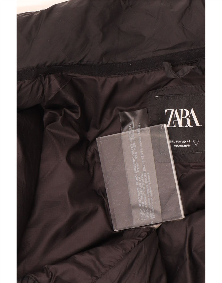 Zara Ανδρικό μπουφάν UK 40 Large Black Polyester