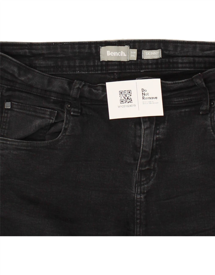 ΠΑΓΚΟΣ Γυναικείο Skinny Jeans W34 L34 Μαύρο Βαμβακερό