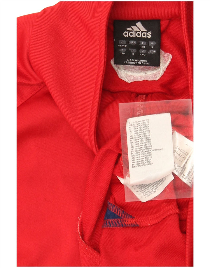 Ανδρική φόρμα Adidas Top Jacket UK 46/48 XL κόκκινο ριγέ πολυεστέρα