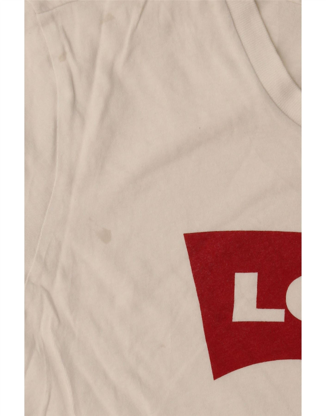 Γυναικείο γραφικό T-Shirt Levi's Top UK 14 Medium White