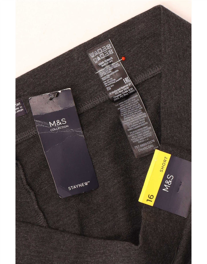 Marks & Spencer Γυναικεία φόρμα παντελόνι UK 16 μεγάλο γκρι βαμβακερό