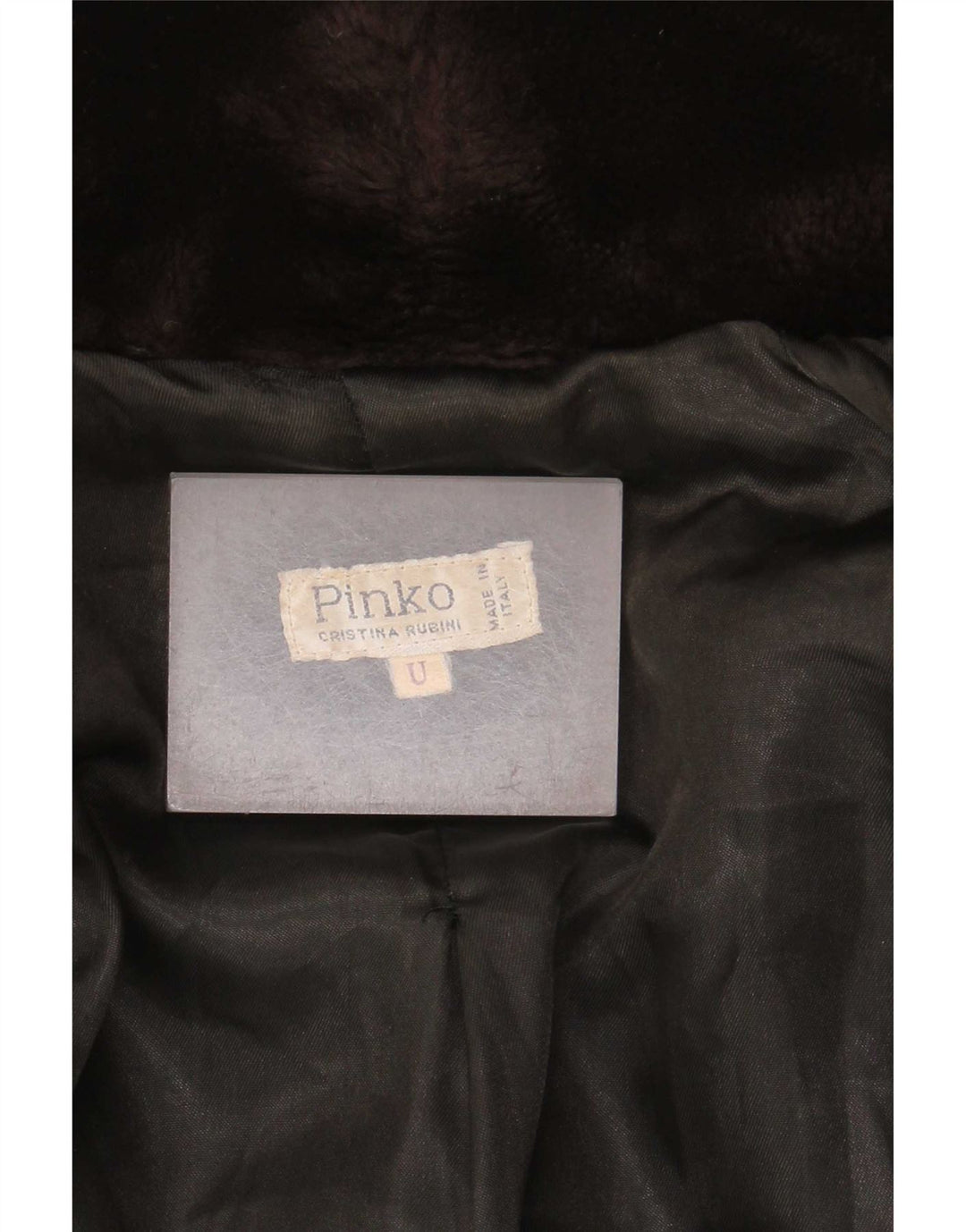 Pinko Γυναικείο μπουφάν από ψεύτικη γούνα One Size καφέ