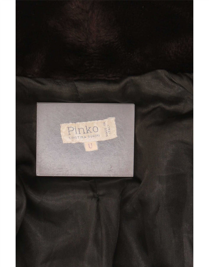 Pinko Γυναικείο μπουφάν από ψεύτικη γούνα One Size καφέ