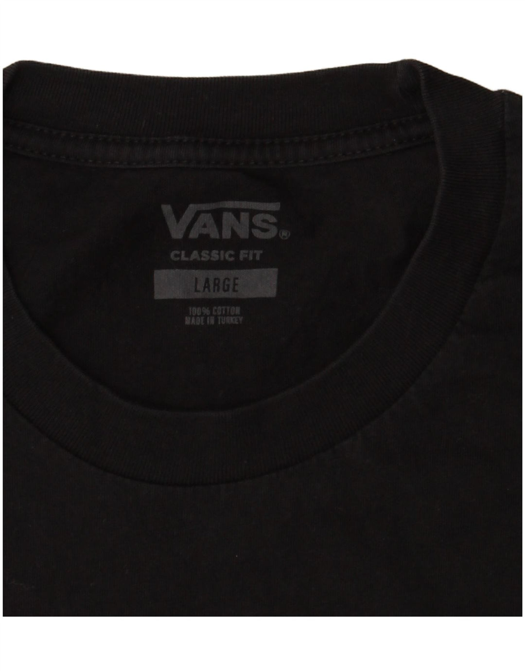 Ανδρικό T-Shirt Vans Classic Fit Top μεγάλο μαύρο βαμβακερό