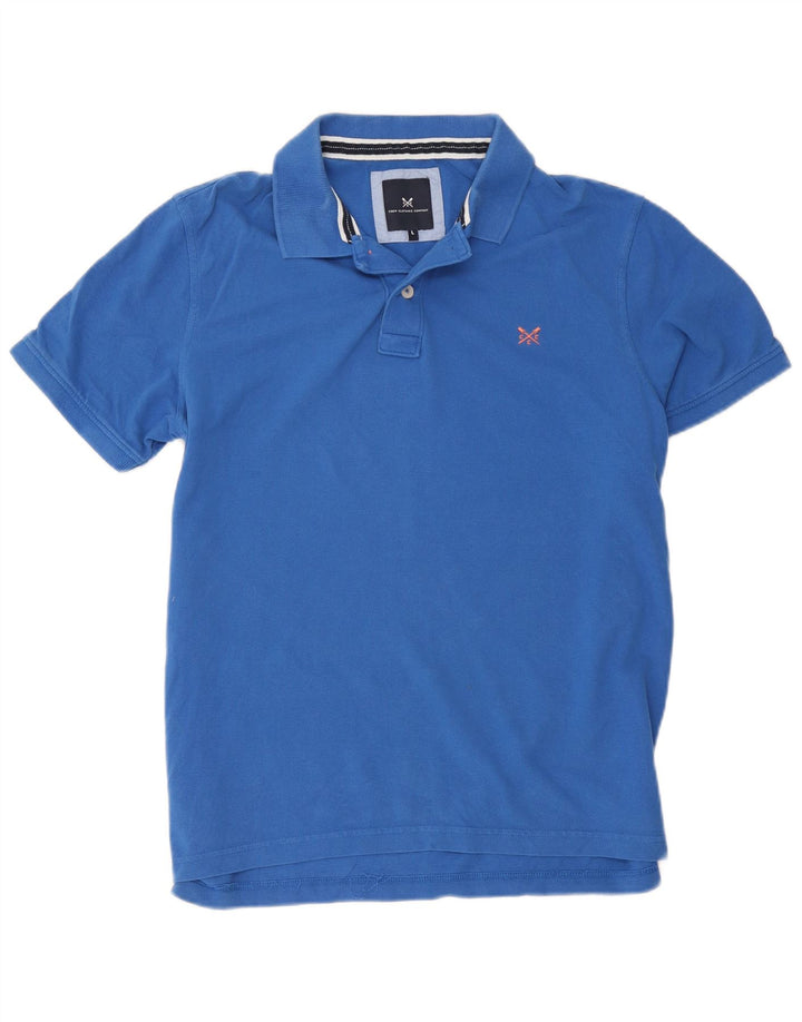 Crew Clothing Ανδρικό πουκάμισο πόλο μεγάλο μπλε βαμβακερό