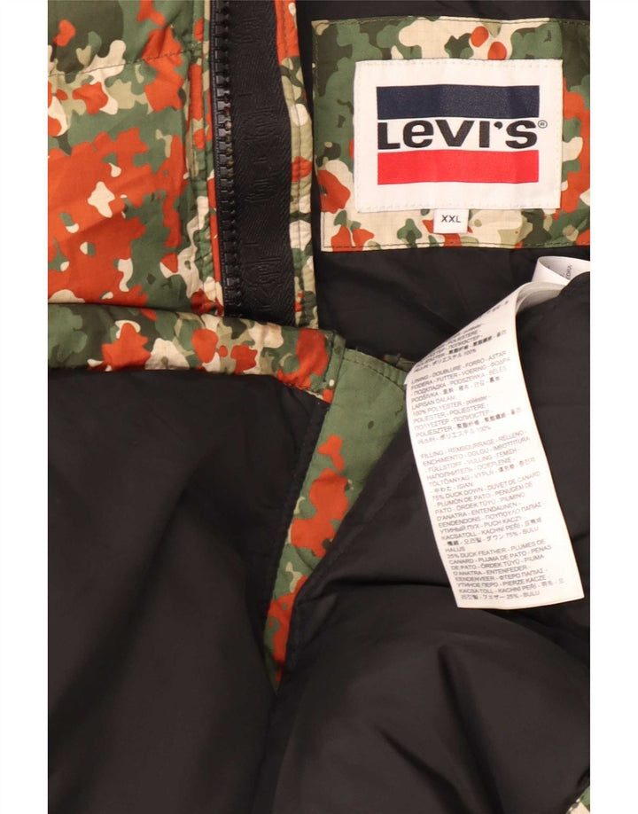 Levi's Ανδρικό μπουφάν με επένδυση UK 44 2XL Πολύχρωμο Πολυεστέρας Καμουφλάζ