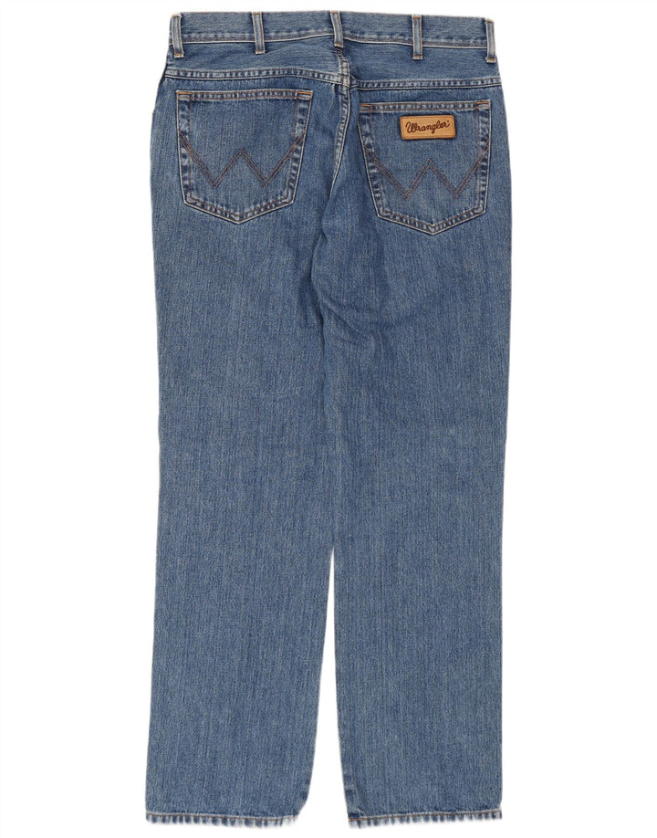 WRANGLER Ανδρικό Texas Straight Jeans W34 L32 Μπλε βαμβακερό