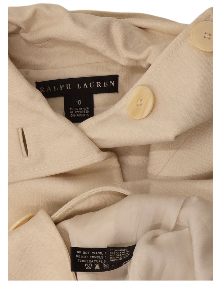 Γυναικείο παλτό Ralph Lauren US 10 Large Off White Wool
