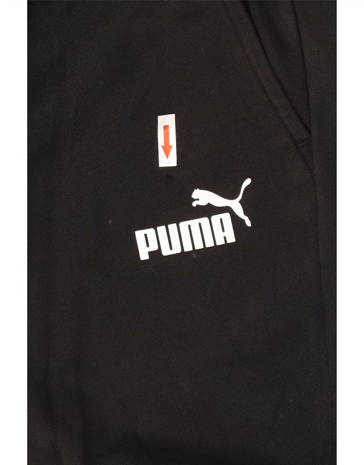Ανδρική αθλητική φόρμα Puma Παντελόνι Joggers Μικρό μαύρο βαμβακερό