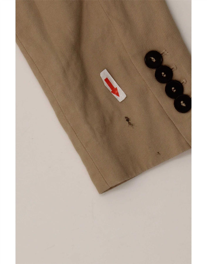 Zara Γυναικείο Μπουφάν Blazer UK 6 XS Μπεζ Lyocell